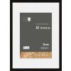 Cornice Nielsen in legno Skava nero 29,x7x42 cm con passepartout 21x29,7 cm