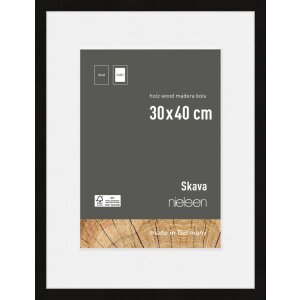 Cornice Nielsen in legno Skava nero 30x40 cm con...