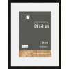 Cornice Nielsen in legno Skava nero 30x40 cm con passe-partout 21x29,7 cm