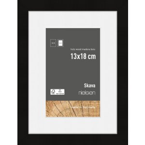 Cornice Nielsen in legno Skava Nero 13x18 cm con...