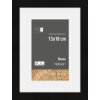 Cornice Nielsen in legno Skava Nero 13x18 cm con Passepartout 9x13 cm