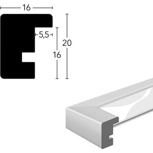 Cornice Nielsen in legno rovere Skava 13x18 cm con passepartout 9x13 cm