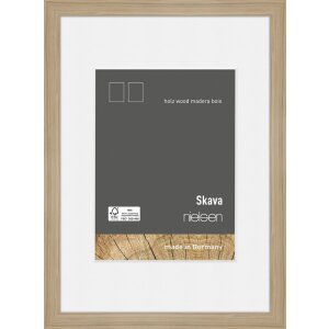 Cornice Nielsen in legno rovere Skava 13x18 cm con passepartout 9x13 cm