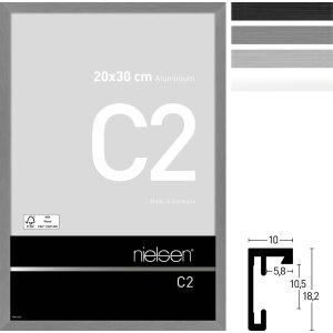 Nielsen C2 cornice in alluminio vetro acrilico da 21x29,7...