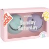 EatMySocks confezione doppia di calzini allegri Sabato Domenica