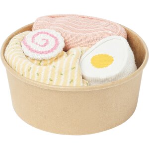 EatMySocks confezione doppia di calzini lunghi Miso Ramen idea regalo 43% poliestere 30°C