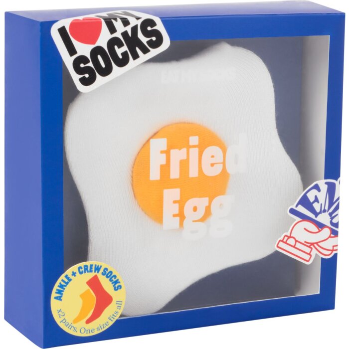EatMySocks: confezione doppia di calzini con uovo fritto