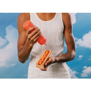 EatMySocks Hot Dog Socks Divertente idea regalo calze da polpaccio in cotone misto 1 paio