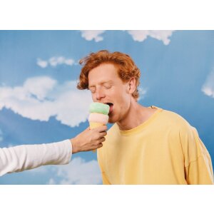 EatMySocks Calzini lunghi Dolce Gelato Rosa Verde cono gelato