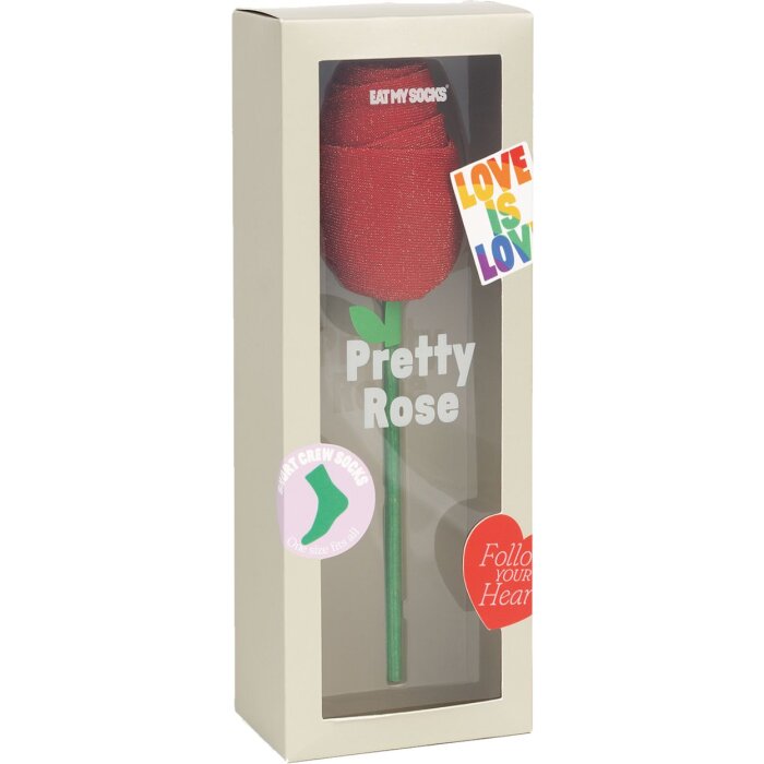 EatMySocks Calzini corti Pretty Rose Red Idea regalo 100% cotone