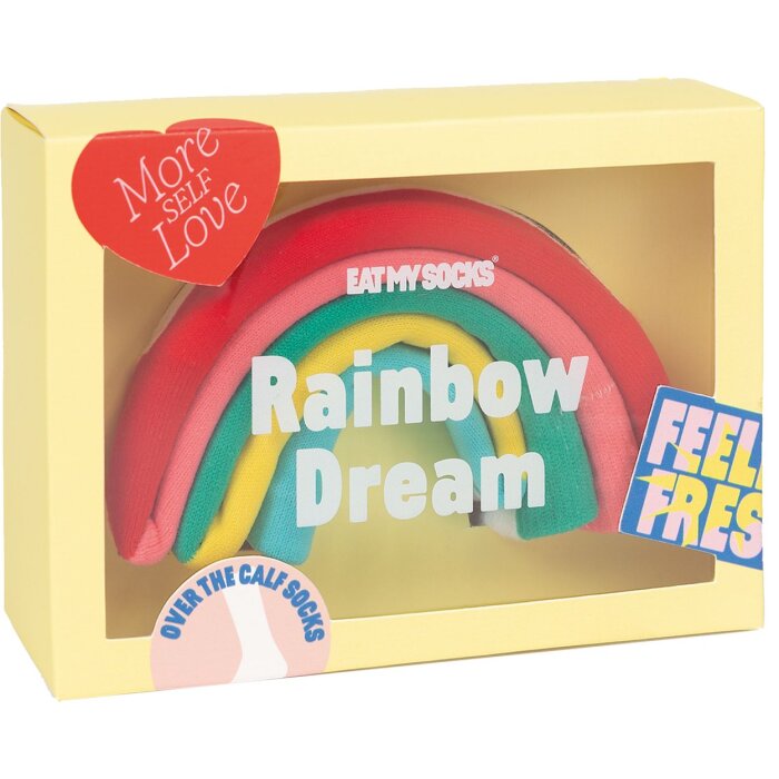 EatMySocks Calze lunghe Rainbow Dream Pinky