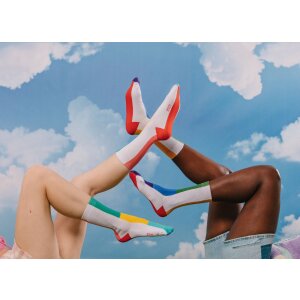 EatMySocks Calze lunghe Rainbow Dream Pinky