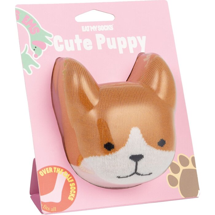 EatMySocks Calzini lunghi Carino cucciolo marrone