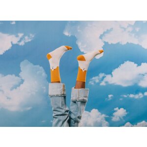 EatMySocks Calzini lunghi Carino cucciolo marrone