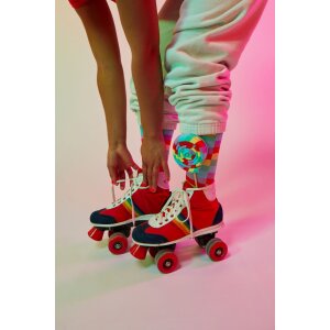 EatMySocks Calzini lunghi Sweet Lollipop Rainbow Lollipop Taglia unica