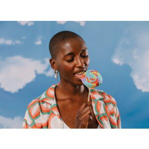 EatMySocks Calzini lunghi Sweet Lollipop Rainbow Lollipop Taglia unica