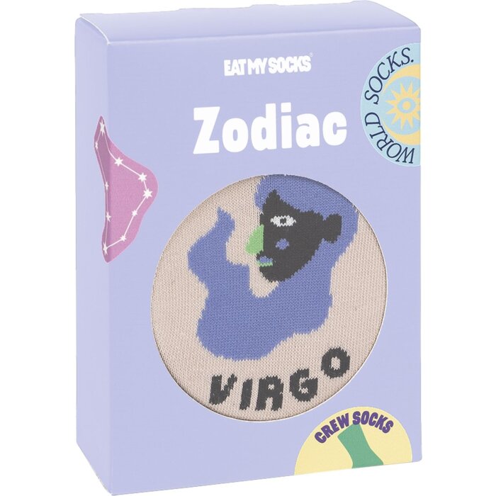 EatMySocks Calzini Vergine 1 paio segno zodiacale cotone 30-42