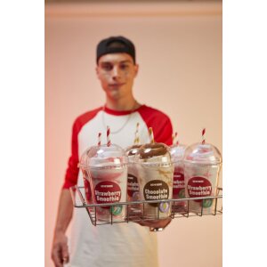 EatMySocks confezione doppia di calzini Strawberry Smoothie calzino alla caviglia calzino equipaggio