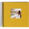 Album a spirale Goldbuch Bella Vista senape 20x20 cm 40 pagine nere