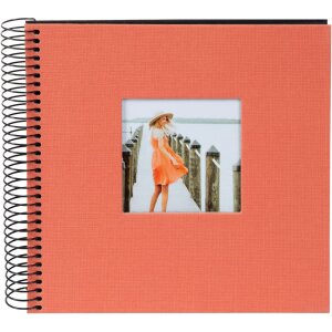 Album a spirale Goldbuch Bella Vista salmone 20x20 cm 40 pagine nere