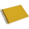 Album a spirale Goldbuch Bella Vista senape 24x17 cm 40 pagine bianche lino
