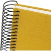 Album a spirale Goldbuch Bella Vista senape 24x17 cm 40 pagine bianche lino