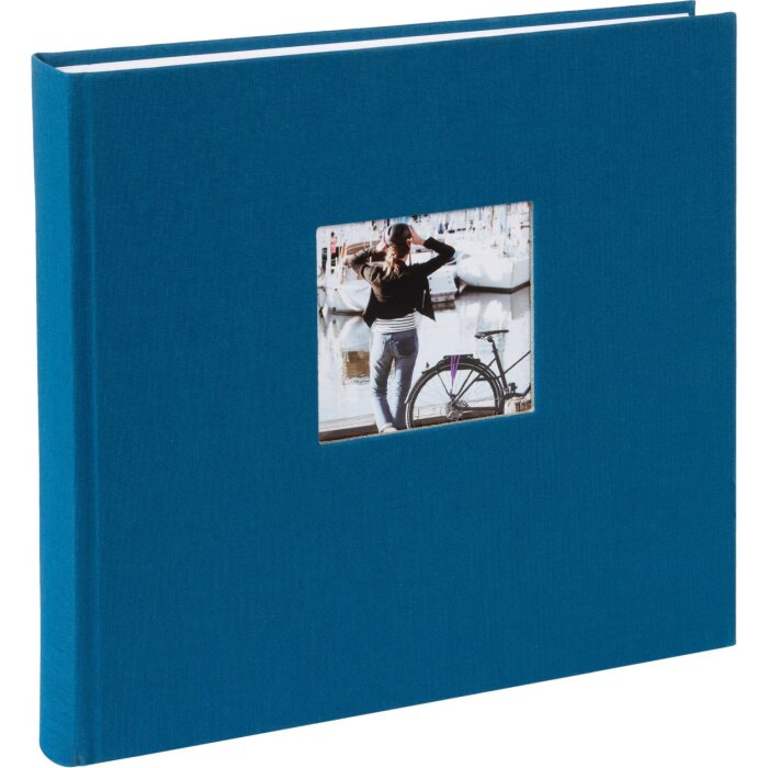 Album fotografico Goldbuch Bella Vista petrol 25x25 cm lino 60 pagine