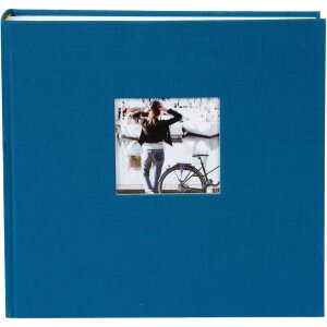 Album fotografico Goldbuch Bella Vista petrol 25x25 cm lino 60 pagine