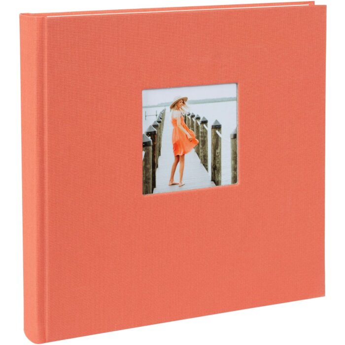 Album fotografico Goldbuch Bella Vista salmone 25x25 cm 60 pagine bianche lino