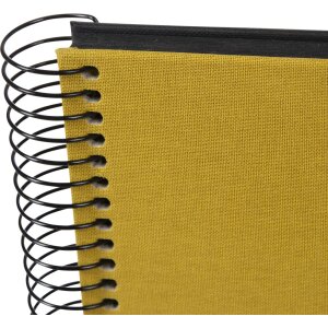 Album a spirale Goldbuch Bella Vista senape 34x30 cm 40 pagine nere perforate