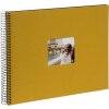 Album a spirale Goldbuch Bella Vista senape 34x30 cm 40 pagine nere perforate