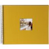 Album a spirale Goldbuch Bella Vista senape 34x30 cm 40 pagine nere perforate