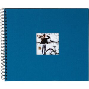 Album a spirale Goldbuch Bella Vista petrol 34x30 cm 40 pagine nere perforate