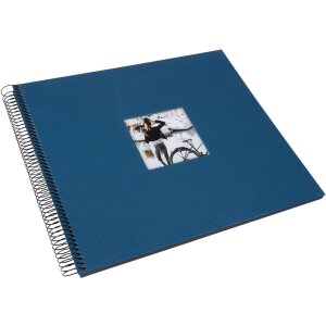 Album a spirale Goldbuch Bella Vista petrol 34x30 cm 40 pagine nere perforate