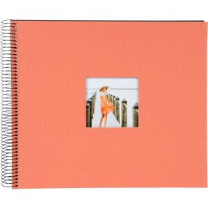 Album a spirale Goldbuch Bella Vista salmone 34x30 cm 40 pagine nere fustellate