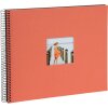 Album a spirale Goldbuch Bella Vista salmone 34x30 cm 40 pagine nere fustellate