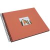 Album a spirale Goldbuch Bella Vista salmone 34x30 cm 40 pagine nere fustellate