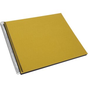 Album a spirale Goldbuch Bella Vista senape 35x30 cm 40 pagine nere