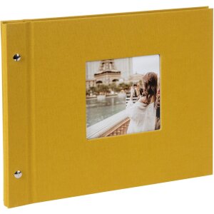 Album a vite Goldbuch Bella Vista senape 30x25 cm 40...