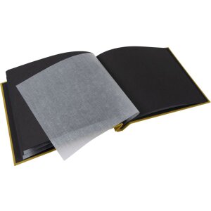 Album a vite Goldbuch Bella Vista senape 30x25 cm 40 pagine nere