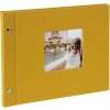 Album a vite Goldbuch Bella Vista senape 30x25 cm 40 pagine nere