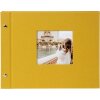 Album a vite Goldbuch Bella Vista senape 30x25 cm 40 pagine nere