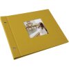 Album a vite Goldbuch Bella Vista senape 30x25 cm 40 pagine nere