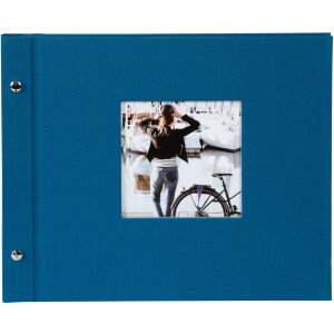 Album a vite Goldbuch Bella Vista petrol 30x25 cm 40 pagine nere