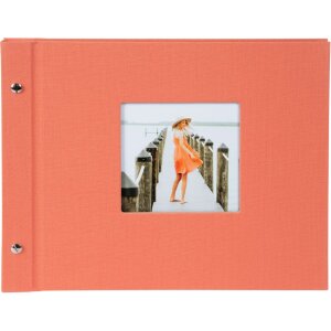 Album a vite Goldbuch Bella Vista salmone 30x25 cm 40 pagine nere