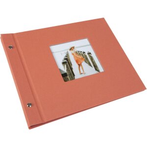 Album a vite Goldbuch Bella Vista salmone 30x25 cm 40 pagine nere