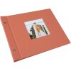 Album a vite Goldbuch Bella Vista salmone 30x25 cm 40 pagine nere
