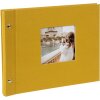 Album a vite Goldbuch Bella Vista senape 30x25 cm 40 pagine bianche