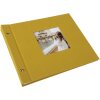 Album a vite Goldbuch Bella Vista senape 30x25 cm 40 pagine bianche