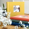Album a vite Goldbuch Bella Vista senape 30x25 cm 40 pagine bianche